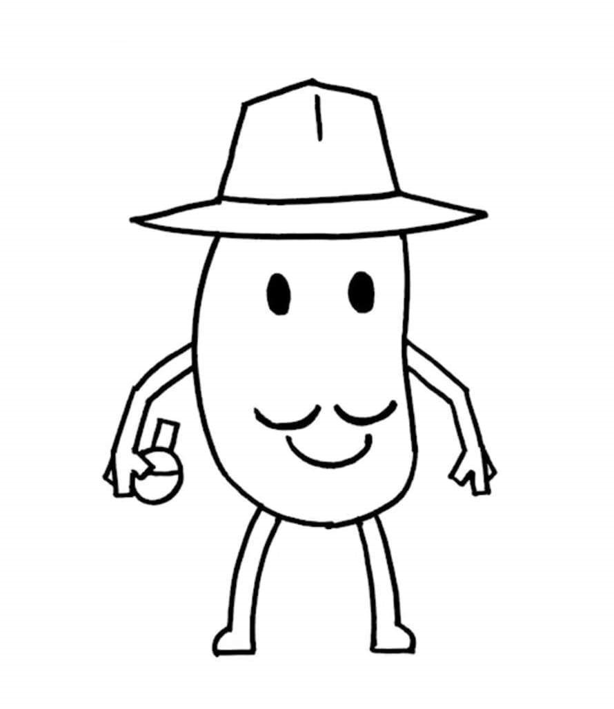 Online coloring book: Roblox Mr. P.